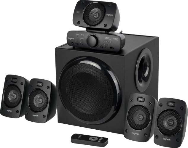 Колонки Logitech Z906,  5.1,  черный [980-000468]